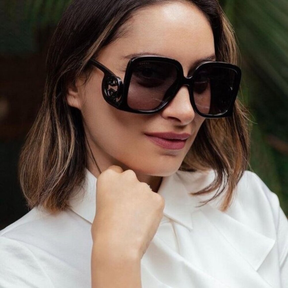 Gucci GG1326S 001 Square Sunglasses – Black - Picture 9 of 11